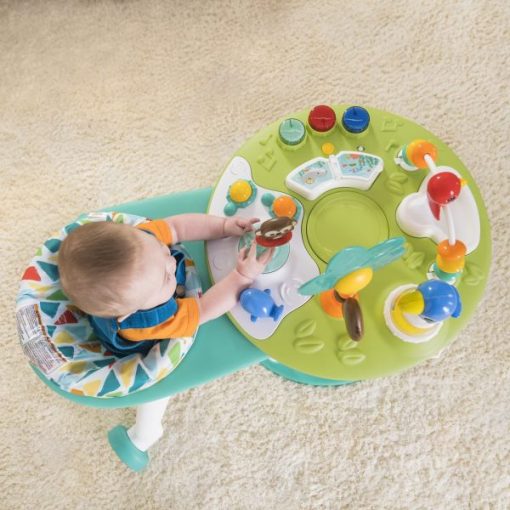 Bright Starts Around We Go 2in1 Walk-Around Activity Center & Table – Tropic Cool - Gambar 3