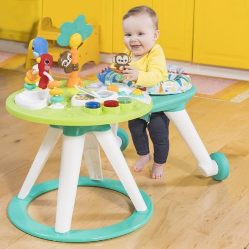 Bright Starts Around We Go 2in1 Walk-Around Activity Center & Table – Tropic Cool - Gambar 4