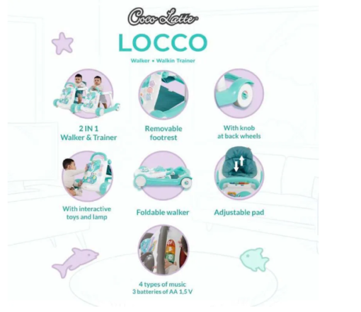 Cocolatte Locco Walker - Brown - Gambar 2
