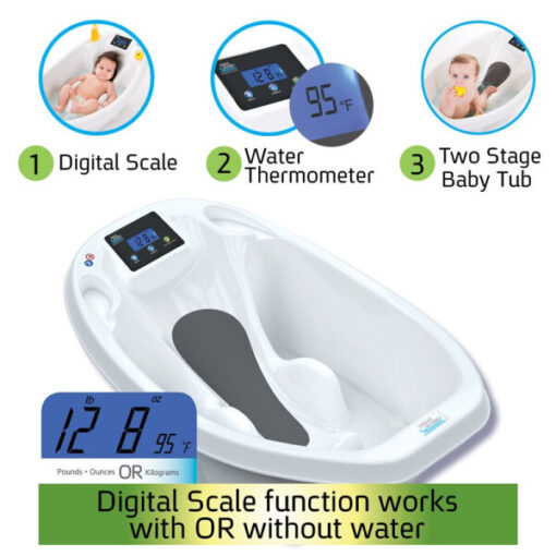 AquaScale 3in1 Bak Mandi dan Timbangan Bayi Plus Bath Stand - Gambar 4