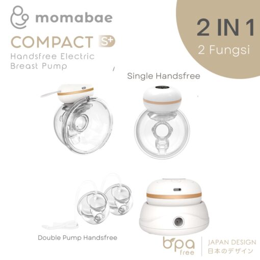 Momabae Compact S+ 2in1 Handsfree Breastpump - Gambar 4