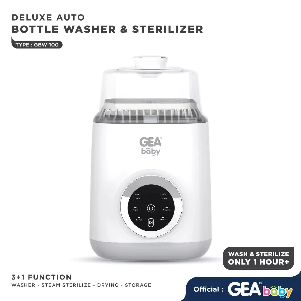 Gea Baby GBW-100 Deluxe Auto Bottle Washer & Sterilizer Dryer - Gambar 3